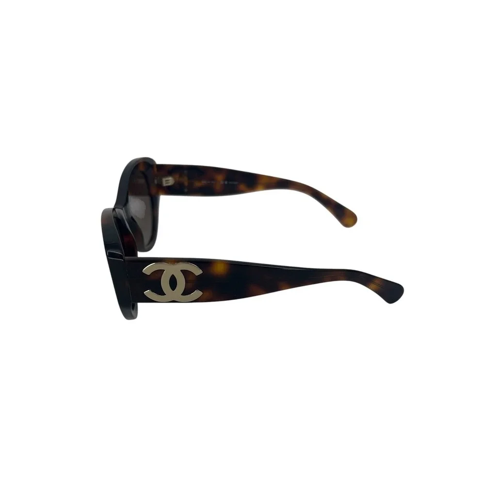 Chanel CH5492-A Polarized Butterfly Large CC Tortoise Sunglasses